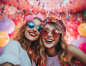 két lány napszemüvegben